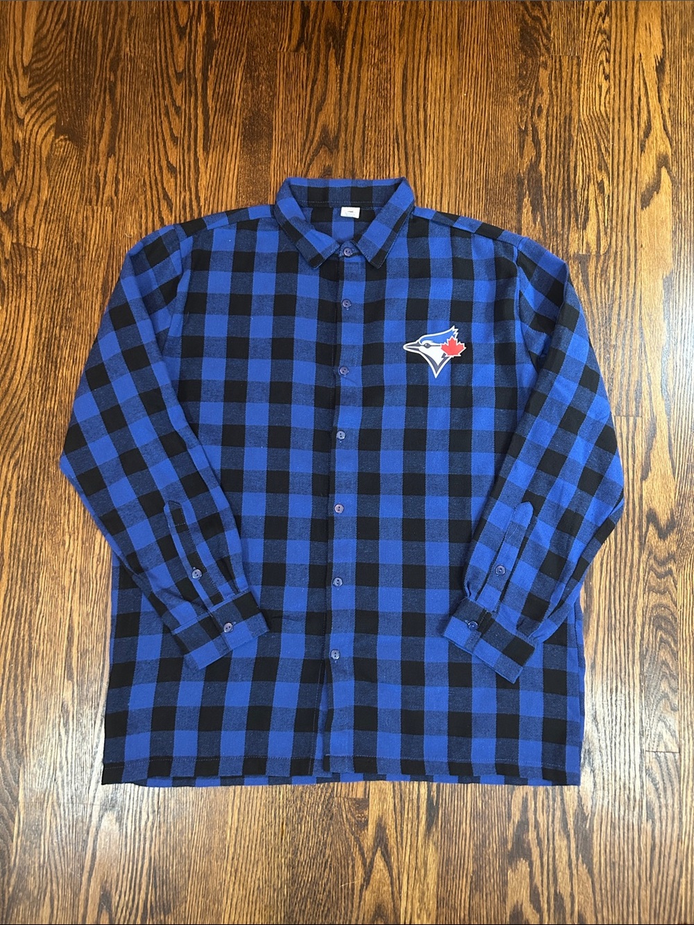 Toronto Blue Jays Plaid Promo Giveaway Shirt